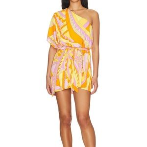 Vibrant One-Shoulder Dress